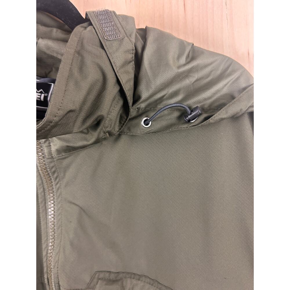 REI Men’s XXL Olive Green Hooded Full Zip Lightweight Jacket - Picture 12 of 12